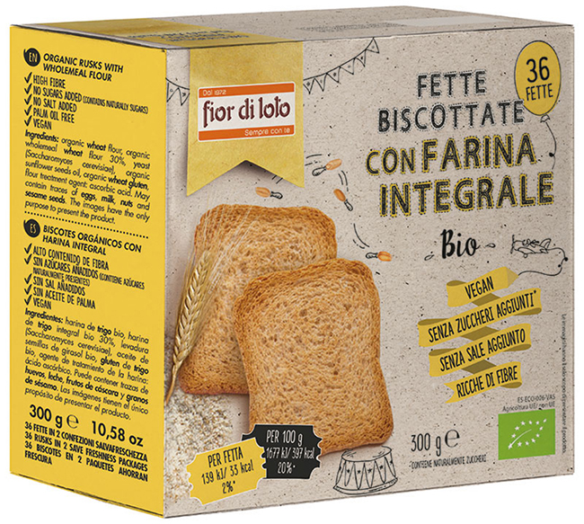 FETTE BISCOTTATE INTEGRALI FRUMENTO - Farmapanda Srl