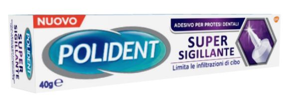 POLIDENT SUPER TENUTA+SIGILLANTE ADESIVO PROTESI DENTALE 40 G - Farmapanda Srl