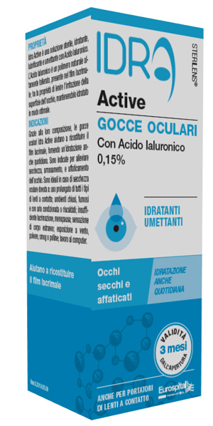GOCCE OCULARI STERILENS IDRA ACTIVE 10 ML CON ACIDO IALURONICO 0,15% - Farmapanda Srl