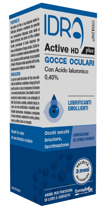 GOCCE OCULARI STERILENS IDRA ACTIVE HD PLUS 10 ML CON ACIDO IALURONICO 0,40% - Farmapanda Srl