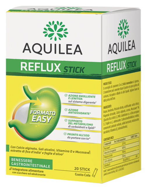AQUILEA REFLUX 20 STICK MONODOSE - Farmapanda Srl