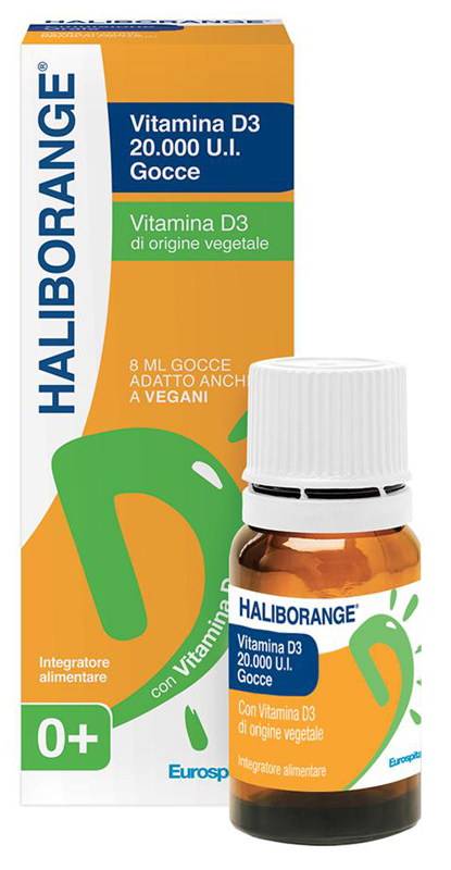 HALIBORANGE VITAMINA D3 20000 UI GOCCE 8 ML - Farmapanda Srl