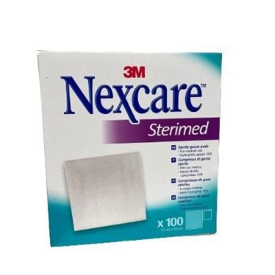 GARZA COMPRESSA STERIMED NEXCARE IN COTONE IDROFILO 20 FILI MULTILINGUAL 100 PEZZI - Farmapanda Srl