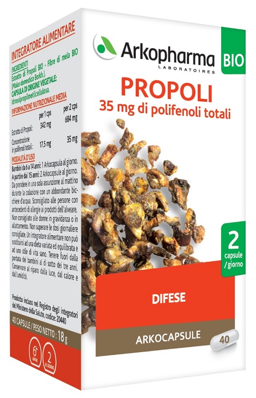 ARKOPHARMA PROPOLI BIO 40 CAPSULE - Farmapanda Srl