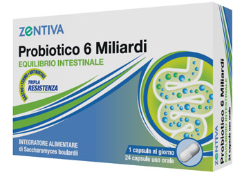 ZENTIVA PROBIOTICO 6 MILIARDI 24 CAPSULE VEGETALI - Farmapanda Srl