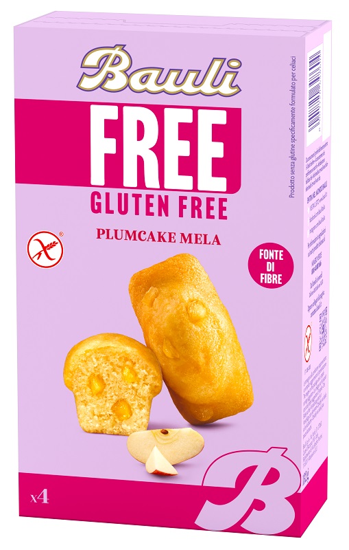 BAULI FREE PLUMCAKE MELA 4 PEZZI DA 33 G - Farmapanda Srl