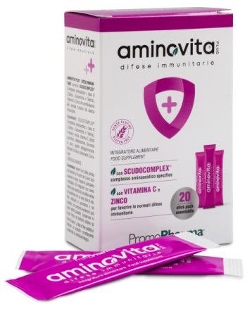 AMINOVITA PLUS DIFESE IMMUNITARIE 20 STICK PACK X 2,5 G - Farmapanda Srl