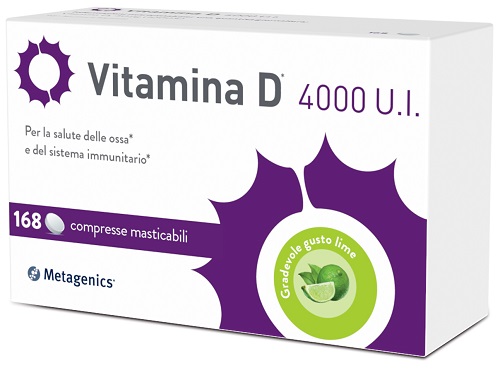 VITAMINA D 4000UI 168 COMPRESSE MASTICABILI - Farmapanda Srl