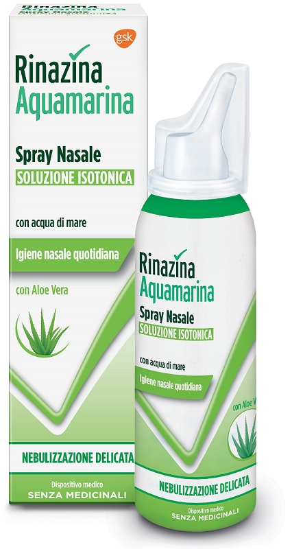 RINAZINA AQUAMARINA ISOTONICA ALOE SPRAY NEBULIZZAZIONE DELICATA 100 ML - Farmapanda Srl