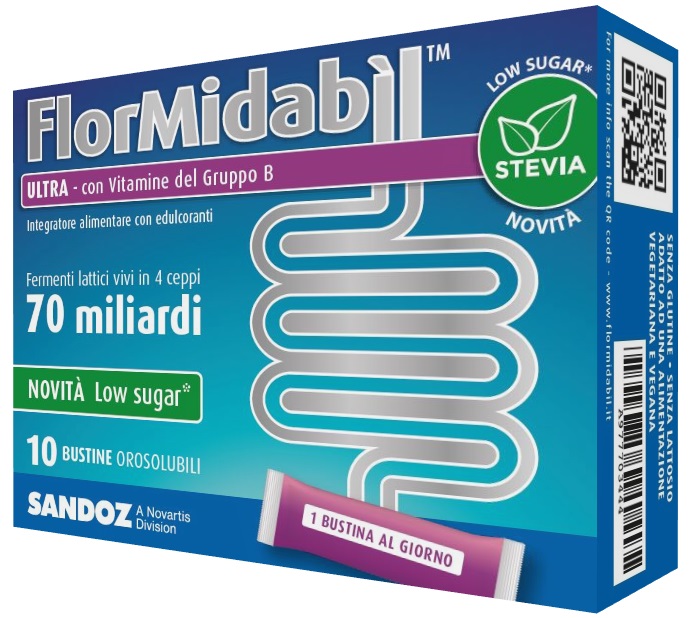 FLORMIDABIL ULTRA 10 BUSTINE CON STEVIA - Farmapanda Srl