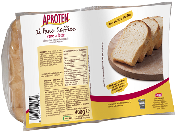APROTEN PANE BIANCO FETTE 2 PEZZI DA 200 G - Farmapanda Srl