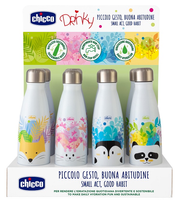 CHICCO BORRACCIA INOX 350 ML - Farmapanda Srl