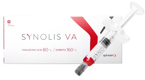 SYNOLIS V-A SOLUZIONE INIETTABILE VISCOELASTICA ISOTONICA IN SIRINGA PRERIEMPITA DI SODIO IALURONATO 80MG  E SORBITOLO 160MG CAPACITA' SIRINGA 4ML MONOSHOT 1 PEZZO - Farmapanda Srl