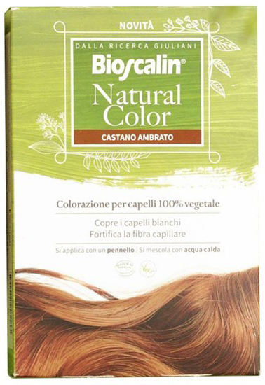 BIOSCALIN NATURAL COLOR CASTANO AMBRATO 70 G - Farmapanda Srl