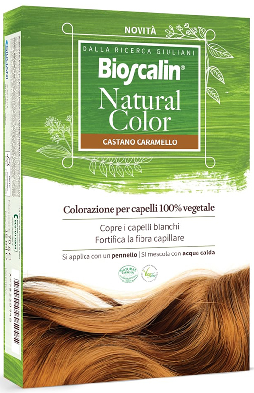 BIOSCALIN NATURAL COLOR CASTANO CARAMELLO 70 G - Farmapanda Srl