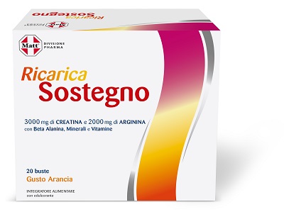 MATT DIVISIONE PHARMA RICARICA SOSTEGNO 20 BUSTE GUSTO ARANCIA - Farmapanda Srl