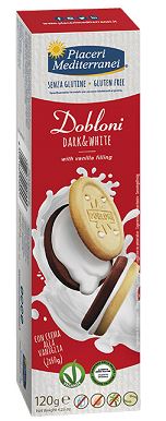 PIACERI MEDITERRANEI DOBLONI DARK & WHITE 120 G - Farmapanda Srl