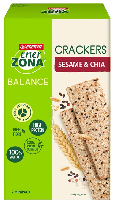 ENERZONA CRACKERS SESAME & CHIA 25 G - Farmapanda Srl
