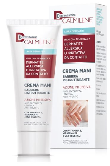 DERMOVITAMINA CALMILENE CREMA MANI BARRIERA RISTRUTTURANTE AZIONE INTENSIVA PER DERMATITE ALLERGICA O IRRITATIVA DA CONTATTO 75 ML - Farmapanda Srl