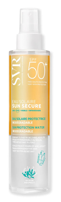 SUN SECURE EAU SOLAIRE SPF50 200 ML - Farmapanda Srl