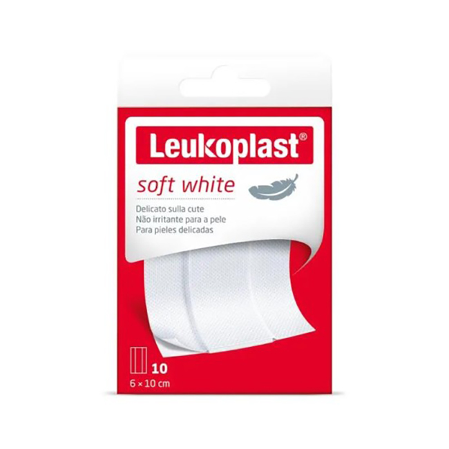 LEUKOPLAST SOFT WHITE 100 X 6 CM 10 PEZZI - Farmapanda Srl