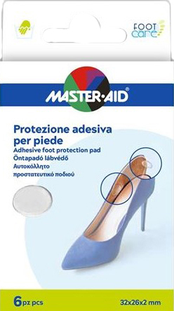 PROTEZIONE ADESIVA MASTER-AID FOOTCARE TRASPARENTE MIX 6 PEZZI A5 - Farmapanda Srl