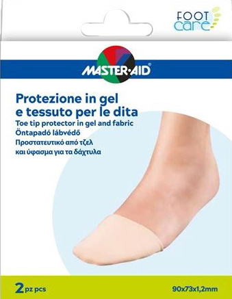 PROTEZIONE IN GEL E TESSUTO MASTER-AID FOOTCARE PUNTA DEI PIEDI 2 PEZZI C16 - Farmapanda Srl