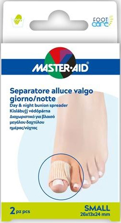DIVARICATORE ALLUCE GIORNO/NOTTE MASTER-AID FOOTCARE SMALL 2 PEZZI D11 - Farmapanda Srl