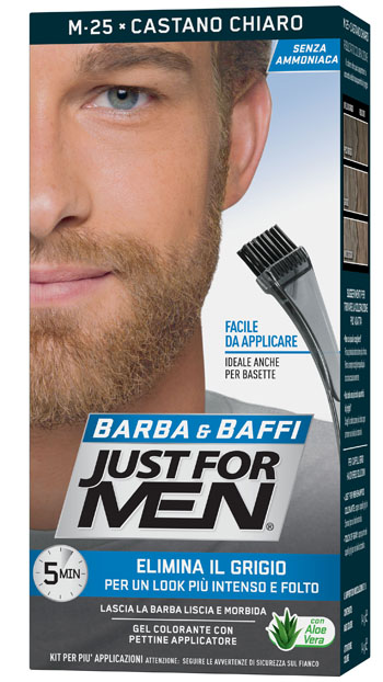 JUST FOR MEN BARBA & BAFFI M25 CASTANO CHIARO 51 G - Farmapanda Srl