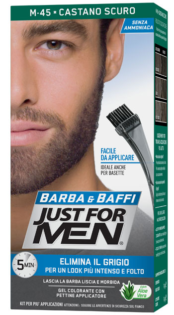 JUST FOR MEN BARBA & BAFFI M45 CASTANO SCURO 51 G - Farmapanda Srl