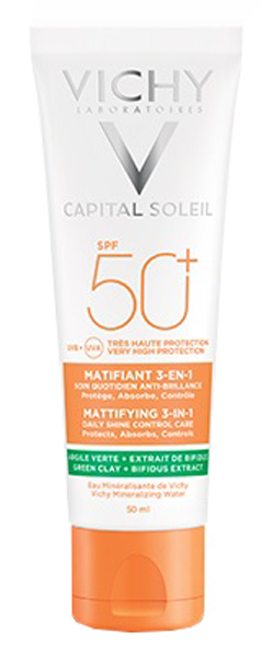 CAPITAL SOLEIL ANTI ACNE PURIFICANTE SPF 50+ 50 ML - Farmapanda Srl