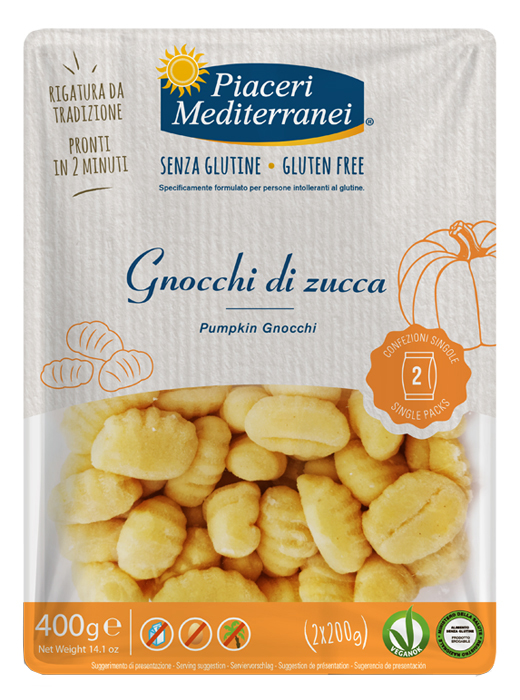 PIACERI MEDITERRANEI GNOCCHI DI ZUCCA 400 G - Farmapanda Srl
