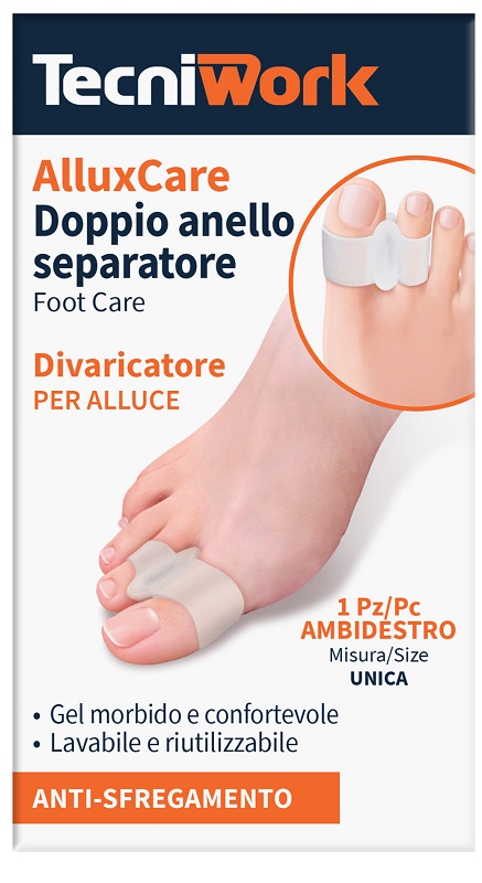 ALLUX CARE SEPARATORE E DIVARICATORE PER ALLUCE A DOPPIO ANELLO - Farmapanda Srl