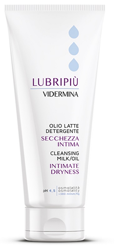 VIDERMINA LUBRIPIU' OLIO LATTE DETERGENTE SECCHEZZA INTIMA 200 ML - Farmapanda Srl