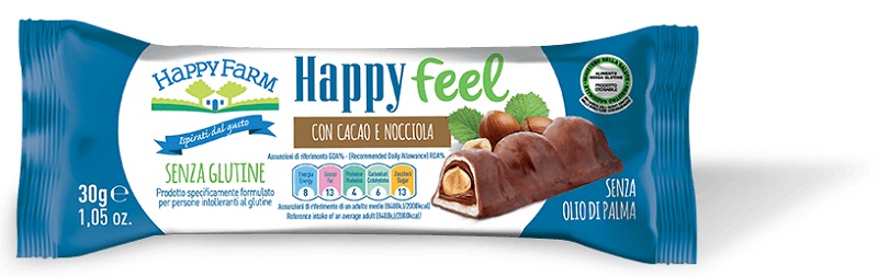 HAPPY FARM HAPPY FEEL CACAO E NOCCIOLA MONO 30 G - Farmapanda Srl
