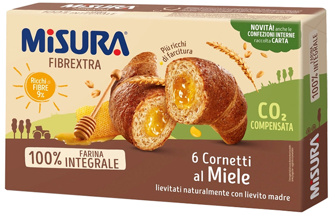 MISURA CORNETTI FIBRE EXTRA MIELE 6 PEZZI - Farmapanda Srl