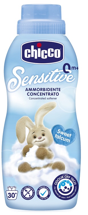 CHICCO SENSITIVE 0M+ AMMORBIDENTE CONCENTRATO SWEET TALCUM 750 ML - Farmapanda Srl