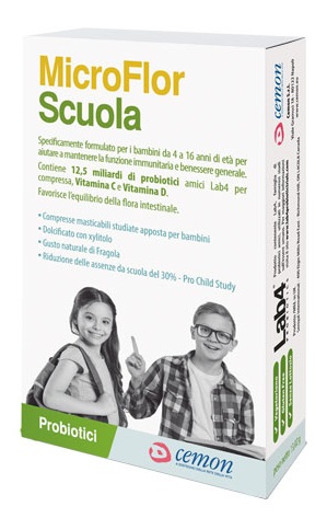 MICROFLOR SCUOLA 30 CAPSULE MASTICABILI - Farmapanda Srl