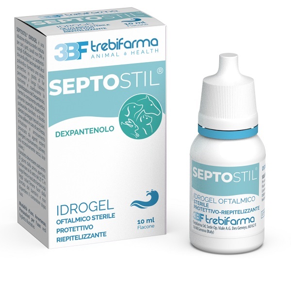 SEPTOSTIL SOLUZIONE OFTALMICA IDRATANTE EPITELIO PROTETTIVA LENITIVA LUBRIFICANTE PER CANI E GATTI 10 ML - Farmapanda Srl