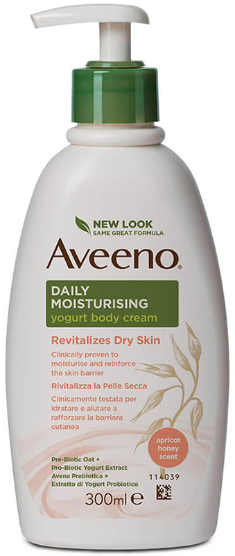 AVEENO CREMA CORPO YOGURT ALBICOCCA&MIELE 300 ML - Farmapanda Srl