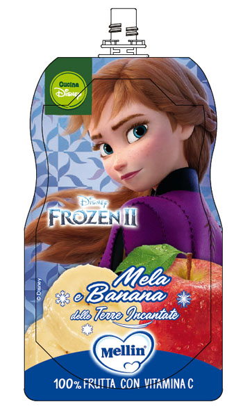 POUCH DISNEY FROZEN MELA BANANA 110 G - Farmapanda Srl
