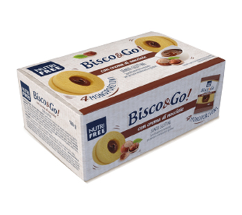 NUTRIFREE BISCO&GO CON CREMA DI NOCCIOLE 4X40 G - Farmapanda Srl