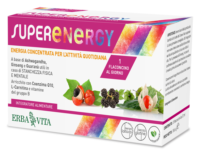SUPER ENERGY 10 FLACONCINI DA 12 ML - Farmapanda Srl