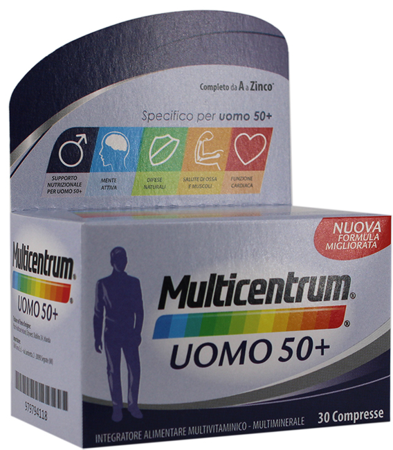 MULTICENTRUM UOMO 50+ 30 COMPRESSE - Farmapanda Srl