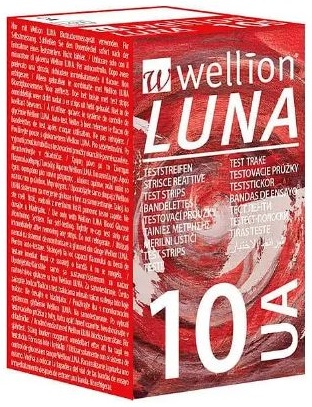 WELLION STRISCE PER LA DETERMINAZIONE DELL'ACIDO URICO 10 PEZZI - Farmapanda Srl