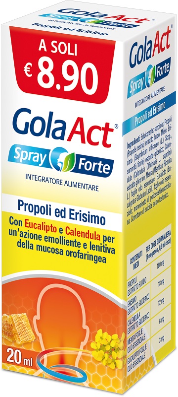 GOLA ACT SPRAY FORTE 20 ML - Farmapanda Srl