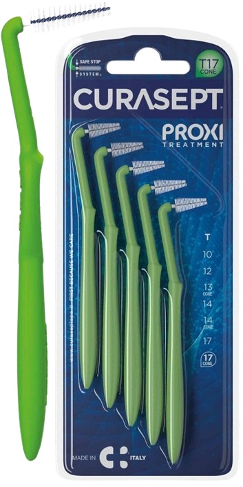 CURASEPT PROXI ANGLE P09 VERDE CHIARO/LIGHT GREEN 5 PEZZI - Farmapanda Srl