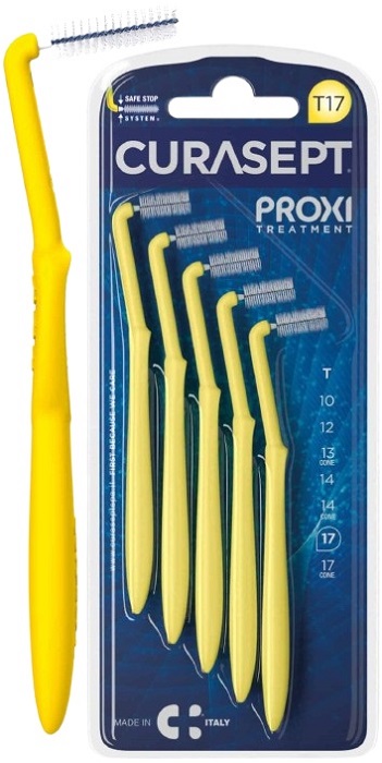 CURASEPT PROXI ANGLE T17 GIALLO/YELLOW 5 PEZZI - Farmapanda Srl