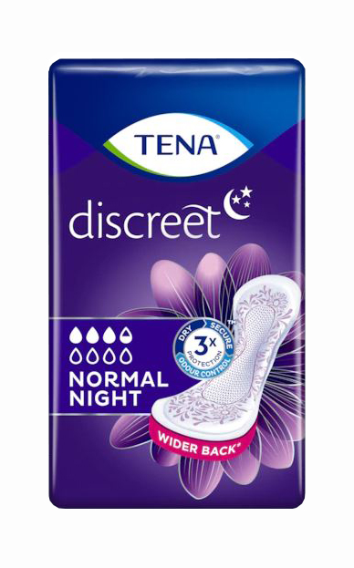ASSORBENTE TENA DISCREET NORMAL NIGHT 10 PEZZI - Farmapanda Srl
