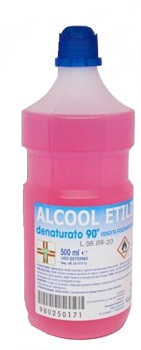 ALCOOL ETILICO DENATURATO 500 ML - Farmapanda Srl